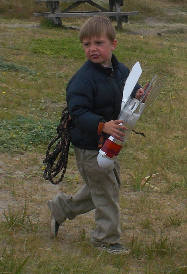 Rocket retrieval from the Beach
