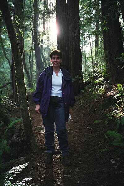 Debbie in Muir Woods